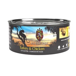 Ambrosia Grain Free Wet Food Cat & Kitten Fresh Turkey & Chicken 150g