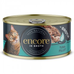 Encore Cat Tuna Fillet in Broth Tin - konservi kaķiem ar tunča fileju 70g