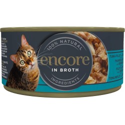Encore Cat Tuna Fillet with Sea Bream in Broth Tin - konservi kaķiem ar tunča fileja un jūras karūsu 70g