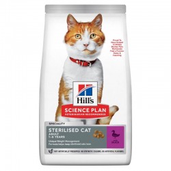 Barība Hills Science Plan Sterilised Cat Adult Duck kaķu barība ar pīli (10kg)