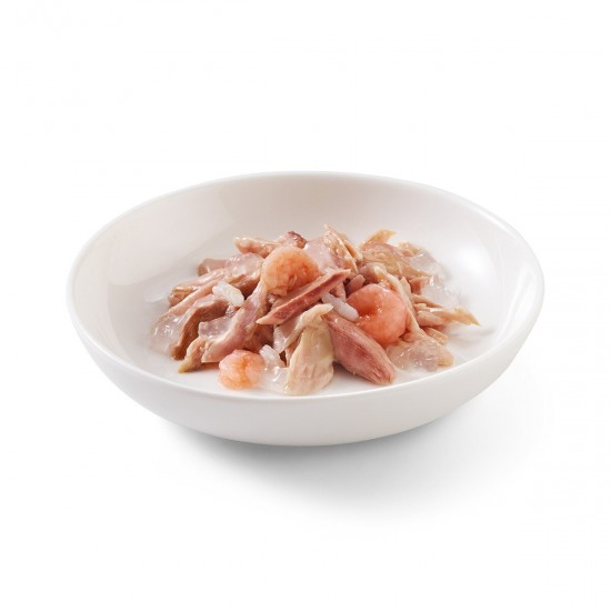 Life Cat Chicken with Shrimps Fillets - konservi kaķiem 85g Life Cat Chicken with Shrimps Fillets - konservi kaķiem 85g