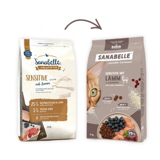 Sanabelle Sensitive with lamb & blueberries Dry cat food 8kg Sanabelle Sensitive with lamb & blueberries Dry cat food 8kg