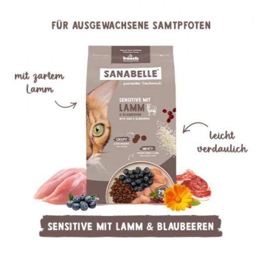 Sanabelle Sensitive with lamb & blueberries Dry cat food 8kg Sanabelle Sensitive with lamb & blueberries Dry cat food 8kg