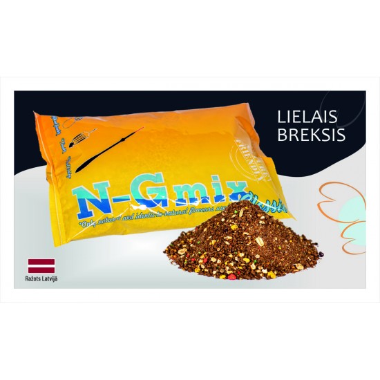 Zivju papildbarība N-G mix lielais breksis 1kg Zivju papildbarība N-G mix lielais breksis 1kg
