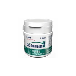 GIGI Calci-Cod-Omega papildbarība suņiem un kaķiem, kapsulas (90gb)