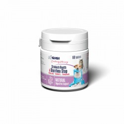 GIGI Stomach Health & Diarrhea Stop maziem suņiem un kaķiem N60 tabletes