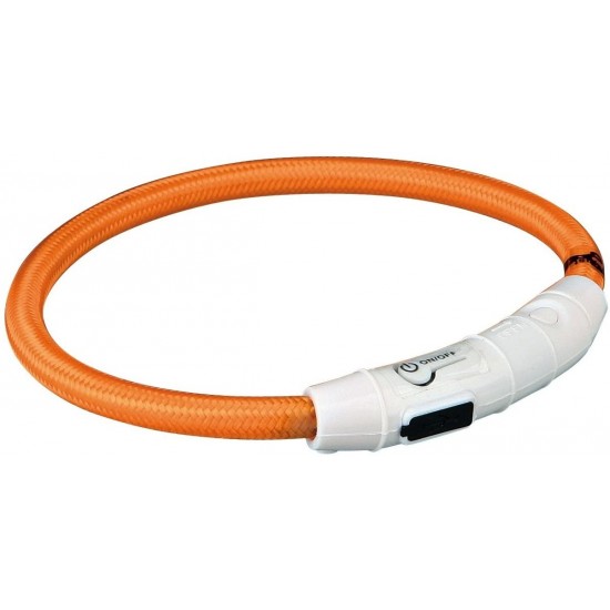 Atstarojoša kakla siksna suņiem Trixie USB Flash Light Ring XS-S, orange - oranžā krāsa (35cm/Ø 7mm) Atstarojoša kakla siksna suņiem Trixie USB Flash Light Ring XS-S, orange - oranžā krāsa (35cm/Ø 7mm)