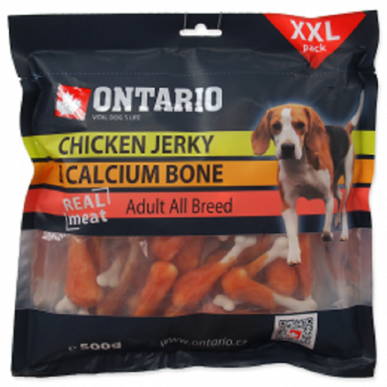 Gardums suņiem Ontario Chicken Jerky & Calcium Bone (500g) Gardums suņiem Ontario Chicken Jerky & Calcium Bone (500g)