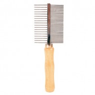 Ķemme suņiem, dubulta, koka  Trixie Comb, double sided (17 cm) 