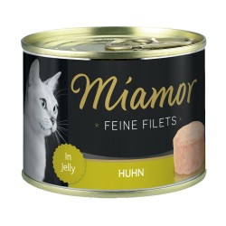 Mitrā barība kaķiem Miamor Feine Filets Huhn Filejas gabaliņi želejā ar vistas gaļu (6*185g)