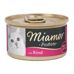 Mitrā barība kaķiem Miamor pastēte ar liellopa gaļu (6*85g)
