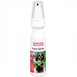 Aerosols pret spalvas savelšanos suņiem un kaķiem : Beaphar Free Spray 150ml (100603)