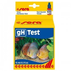 Tests nodrošina ātru pārbaudi kopējo cietību līmeni akvārija ūdenī : Sera gH:test, 15ml (103378)