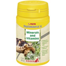Vitaminizētā papildbarība reptiļiem : Sera Reptimineral H, 100ml (85g) (102203)