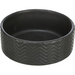 Bļoda dzīvniekiem, keramika : Trixie Bowl, ceramic, 0.9 l/ø 16 cm, black (109914)