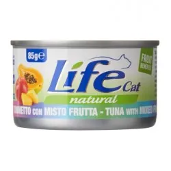 Life Cat Tuna with Mixed Fruits Natural - konservi kaķiem ar tunci un augļiem 85g
