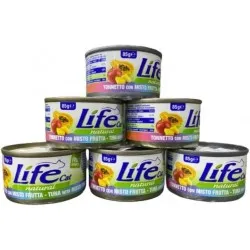 Life Cat Tuna with Mixed Fruits Natural - konservi kaķiem ar tunci un augļiem 6 x 85g