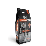 Wonder White Sodium Grey Extra Strong Clumping Bentonite Cat Litter - cementējošās smiltis kaķu tualetēm 5,9L/5kg